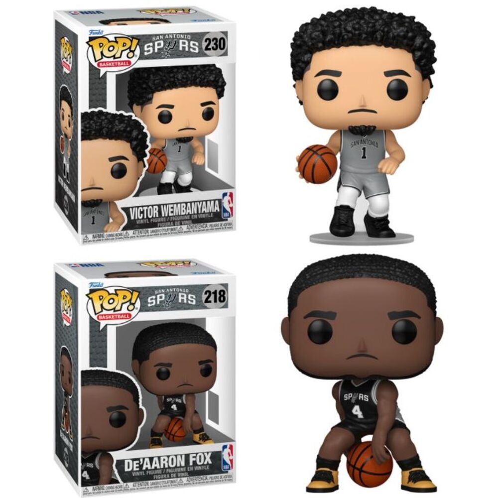Victor Wembanyama / De'Aaron Fox (Spurs) NBA Funko Pop! Combo (2)